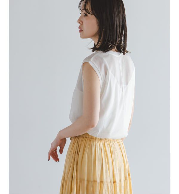 NOBLE「《追加》シアースキニーノースリーブトップス」|Tシャツ・カットソー|