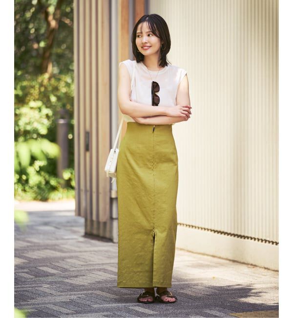NOBLE「《追加》シアースキニーノースリーブトップス」|Tシャツ・カットソー|