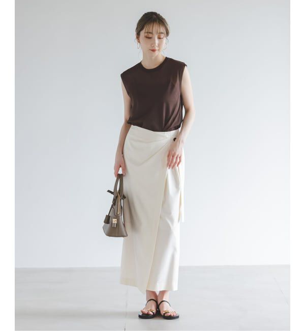 NOBLE「《追加》シアースキニーノースリーブトップス」|Tシャツ・カットソー|