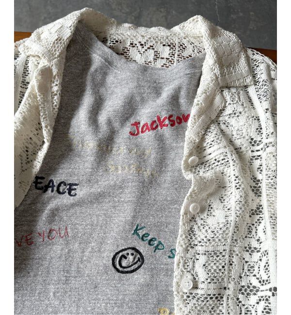 FRAMeWORK「スラブ天竺刺繍ラグランTEE」|Tシャツ・カットソー|