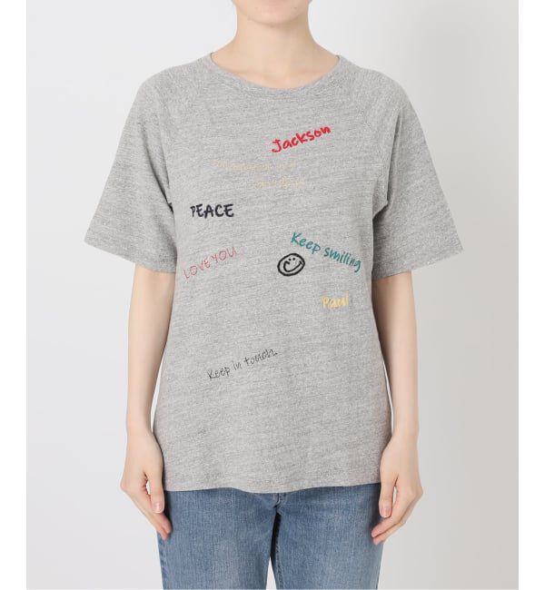 FRAMeWORK「スラブ天竺刺繍ラグランTEE」|Tシャツ・カットソー|