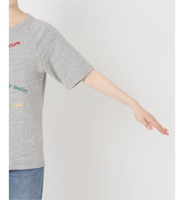 FRAMeWORK「スラブ天竺刺繍ラグランTEE」|Tシャツ・カットソー|
