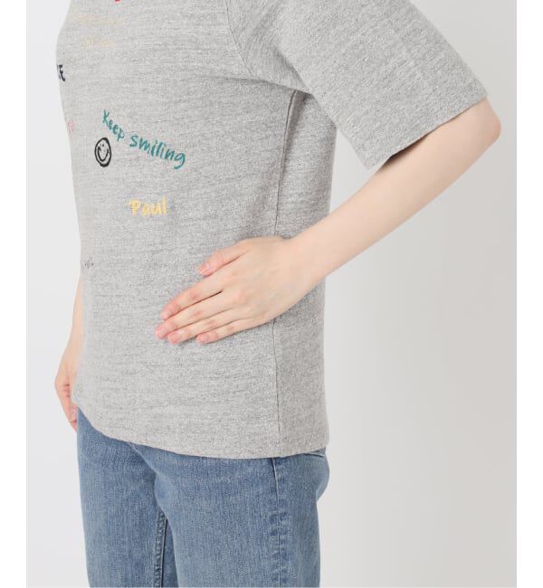 FRAMeWORK「スラブ天竺刺繍ラグランTEE」|Tシャツ・カットソー|