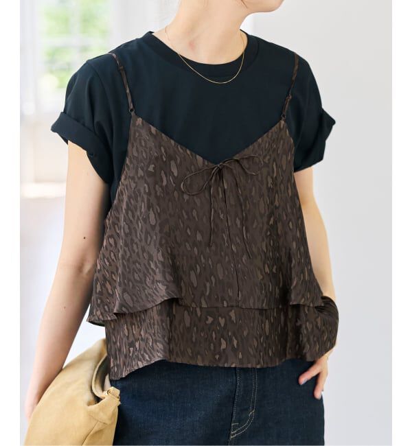 Spick and Span「《追加》TICCA / ティッカ 2wayレオパードビスチェ」|キャミソール|