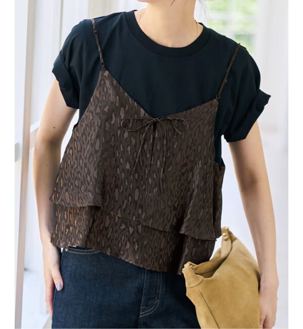 Spick and Span「《追加》TICCA / ティッカ 2wayレオパードビスチェ」|キャミソール|