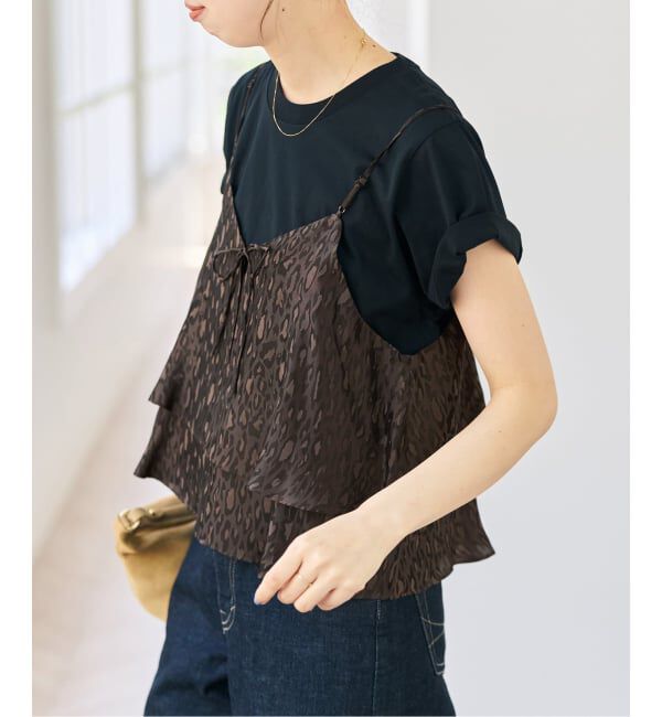 Spick and Span「《追加》TICCA / ティッカ 2wayレオパードビスチェ」|キャミソール|