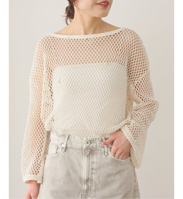 Spick and Span「《追加》ACASAM / アカサム メッシュプルオーバー」|Tシャツ・カットソー|
