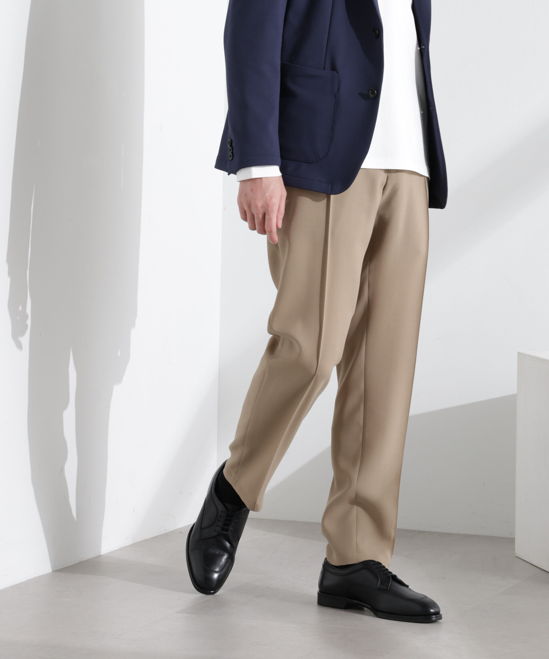 NANO universe「「N TROUSERS PREMIUM」強撚ピケストレッチパンツ(セットアップ可)」|スーツ|