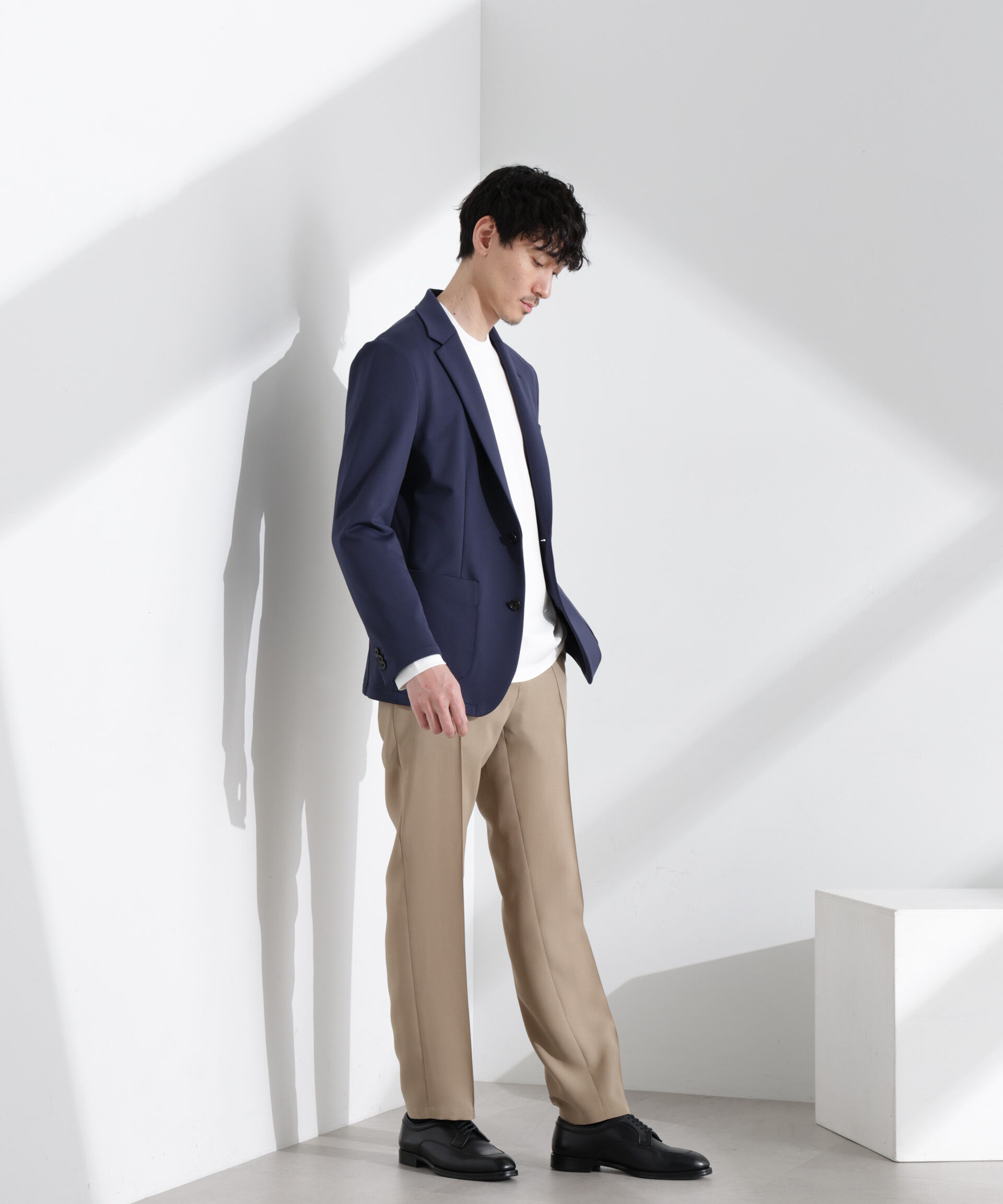 NANO universe「「N TROUSERS PREMIUM」強撚ピケストレッチパンツ(セットアップ可)」|スーツ|