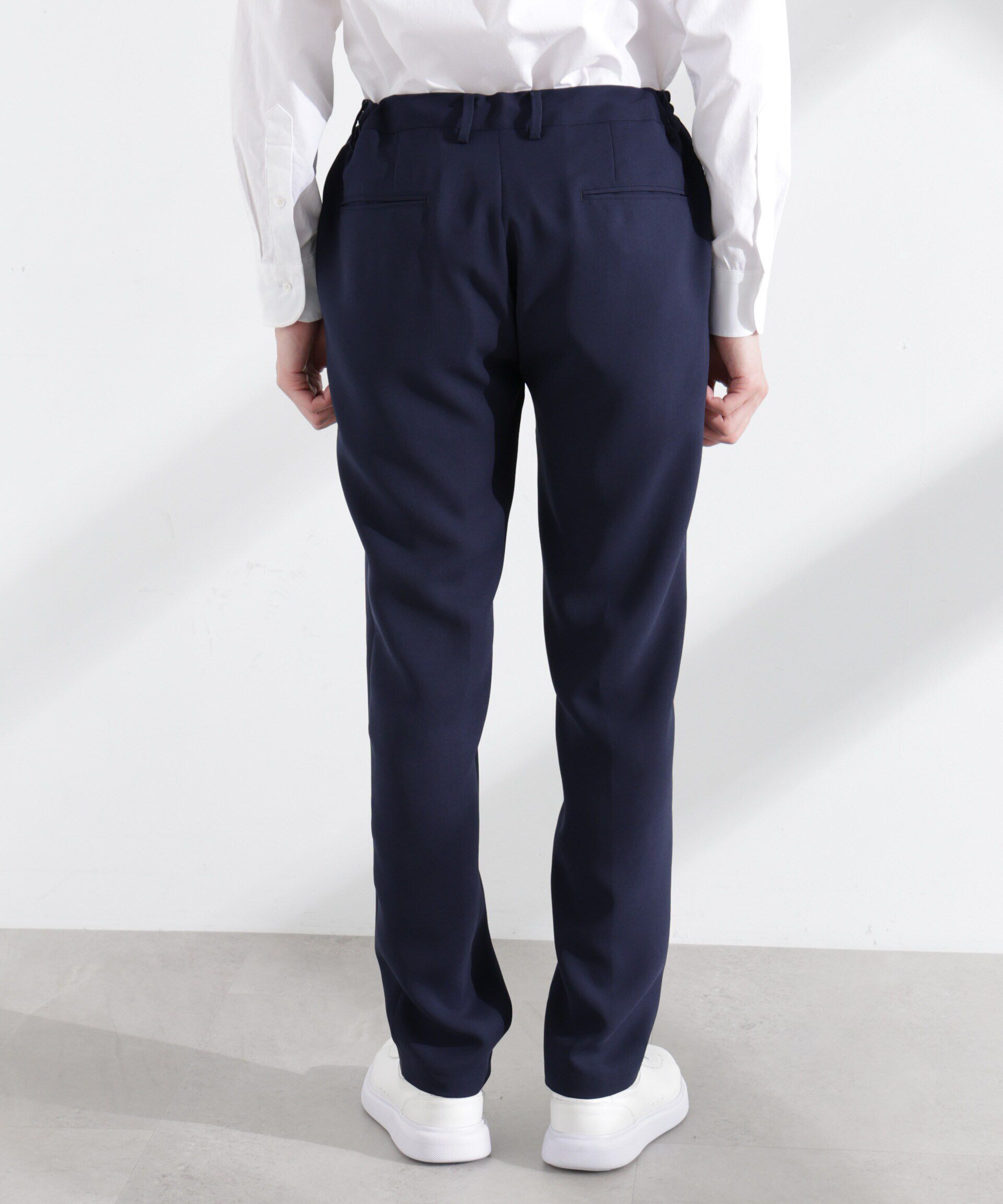 NANO universe「「N TROUSERS PREMIUM」強撚ピケストレッチパンツ(セットアップ可)」|スーツ|
