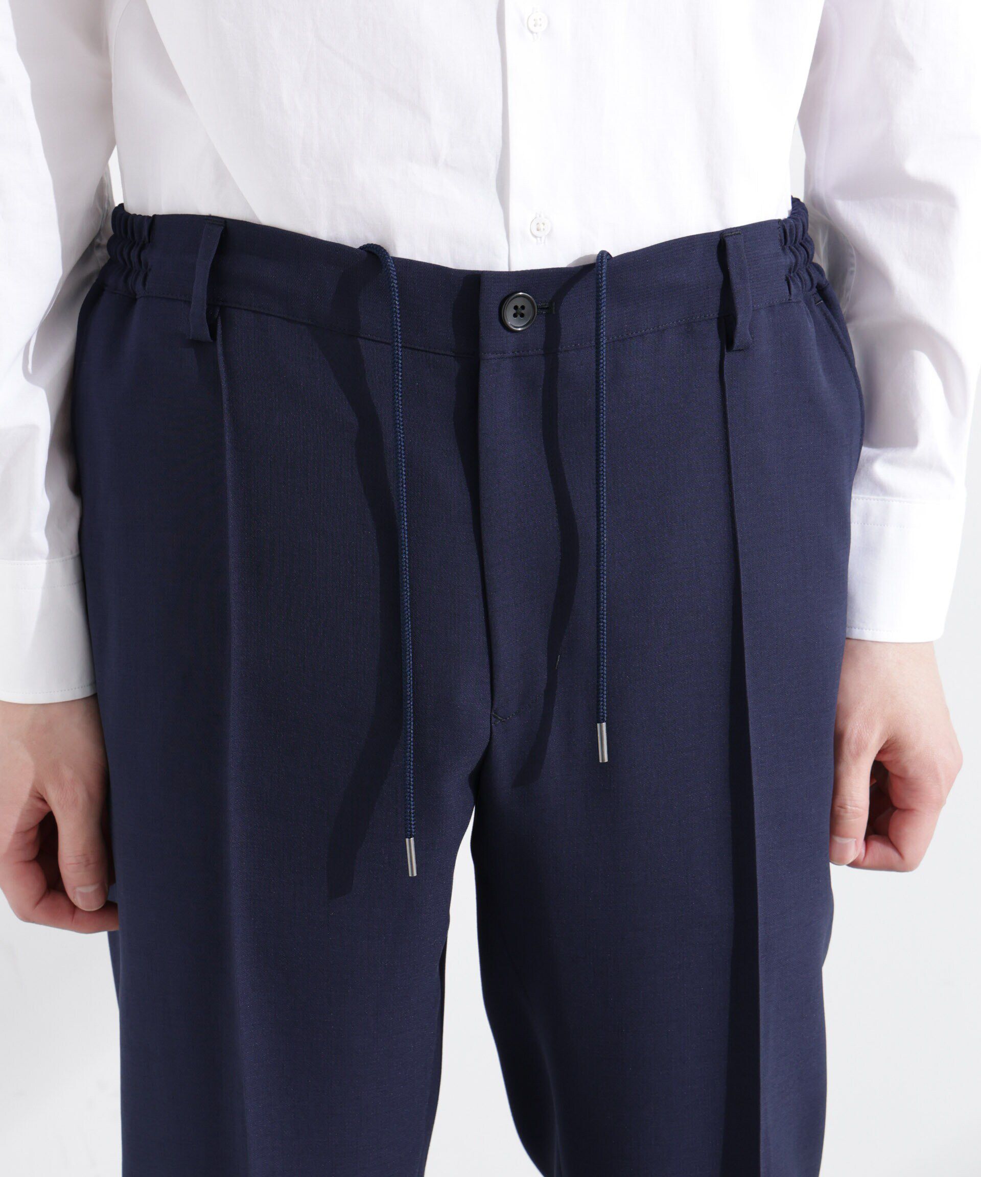 NANO universe「「N TROUSERS PREMIUM」強撚ピケストレッチパンツ(セットアップ可)」|スーツ|