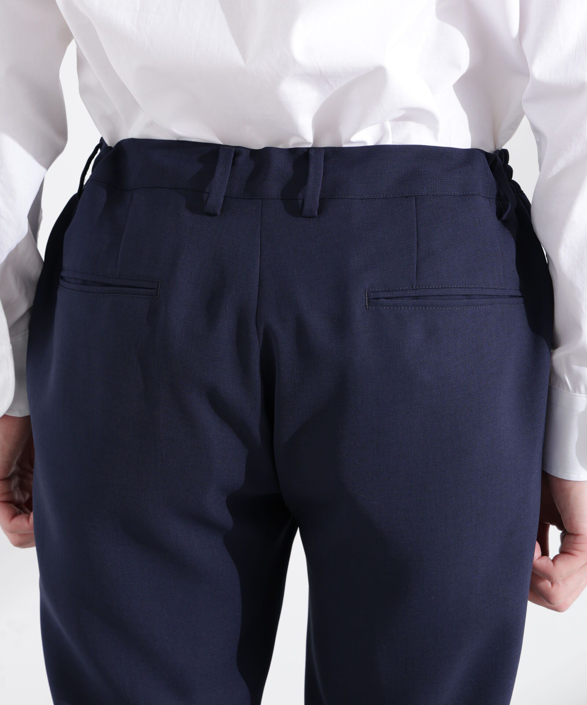 NANO universe「「N TROUSERS PREMIUM」強撚ピケストレッチパンツ(セットアップ可)」|スーツ|