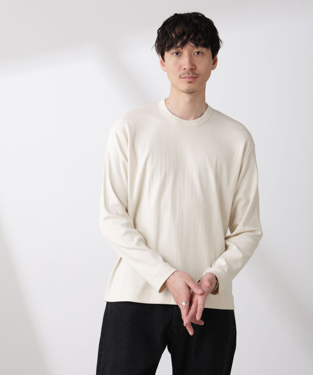 NANO universe「ランダムフライスロングスリーブTシャツ 長袖」|Tシャツ・カットソー|