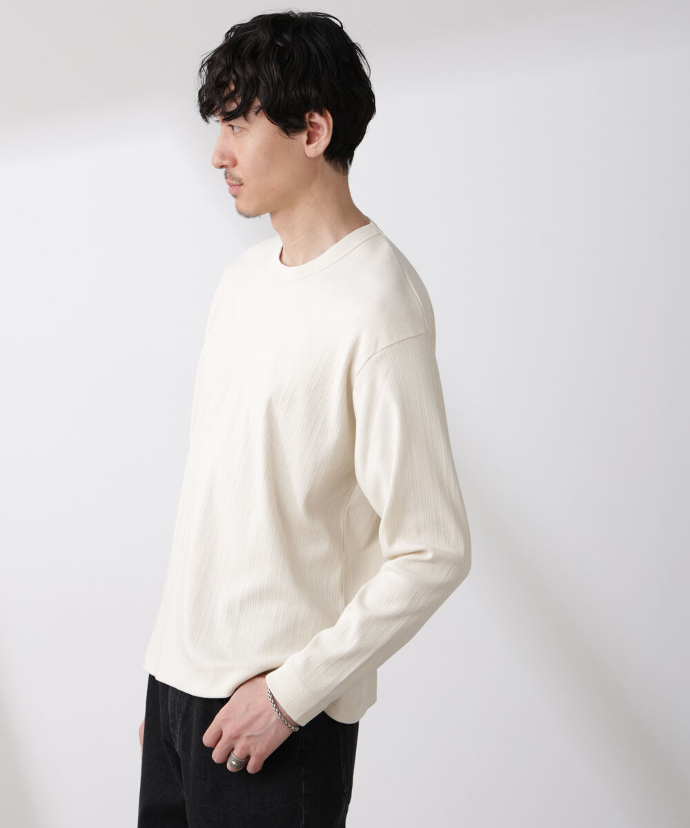 NANO universe「ランダムフライスロングスリーブTシャツ 長袖」|Tシャツ・カットソー|