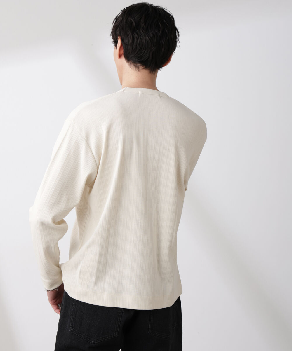 NANO universe「ランダムフライスロングスリーブTシャツ 長袖」|Tシャツ・カットソー|