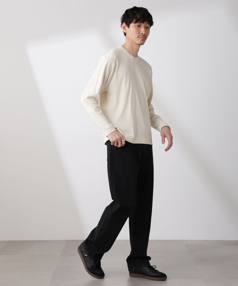 NANO universe「ランダムフライスロングスリーブTシャツ 長袖」|Tシャツ・カットソー|