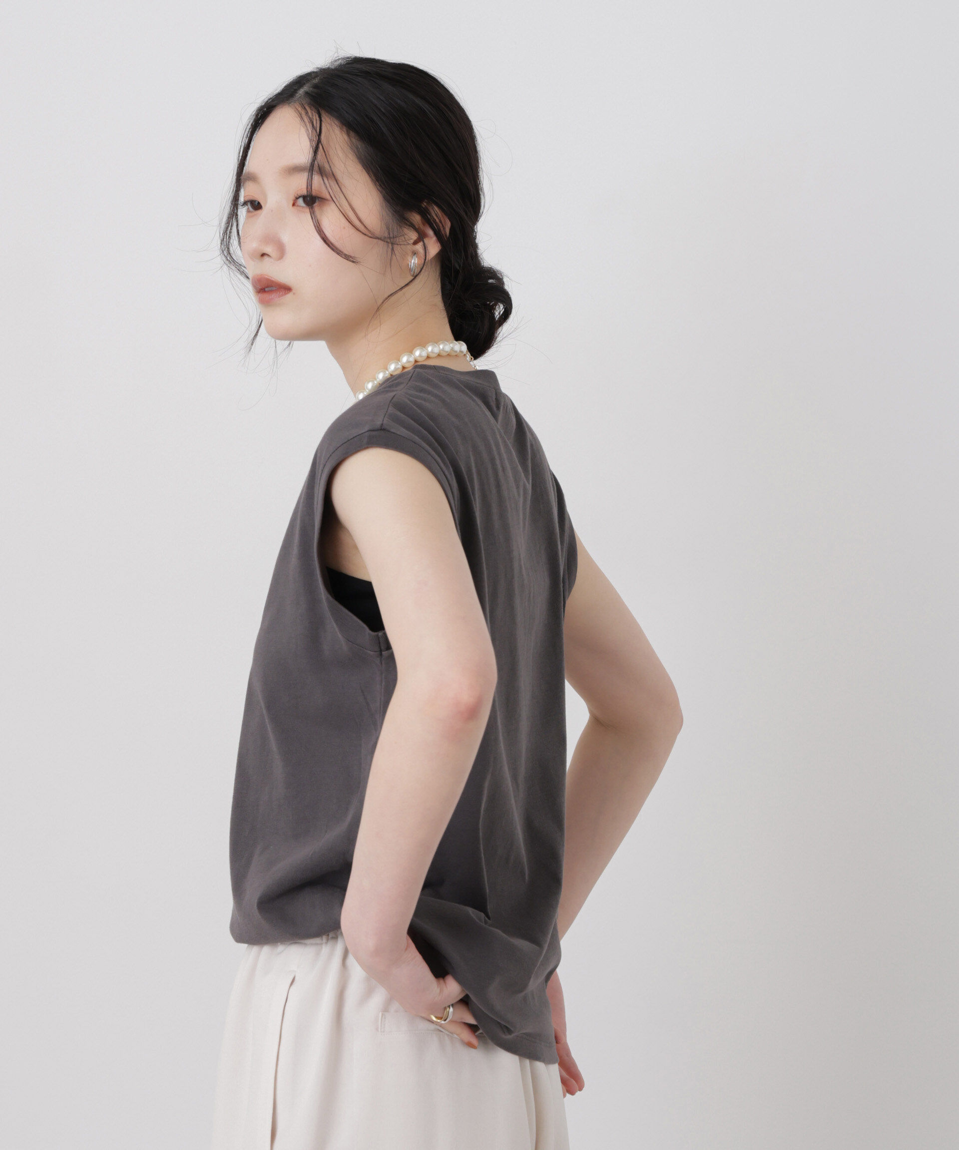 NANO universe「GOOD ROCK SPEED/ Mickey /French sleeve shirts」|Tシャツ・カットソー|