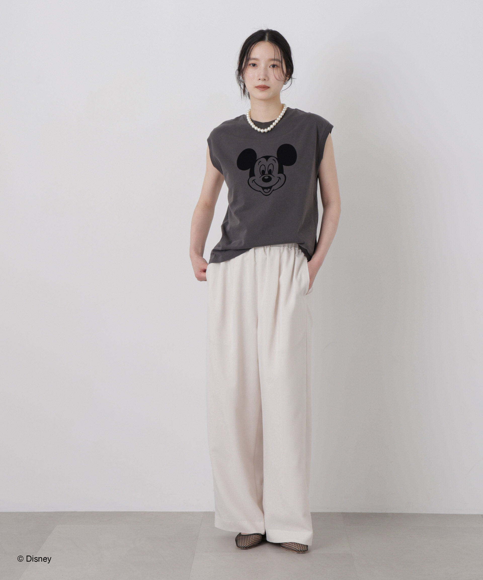 NANO universe「GOOD ROCK SPEED/ Mickey /French sleeve shirts」|Tシャツ・カットソー|