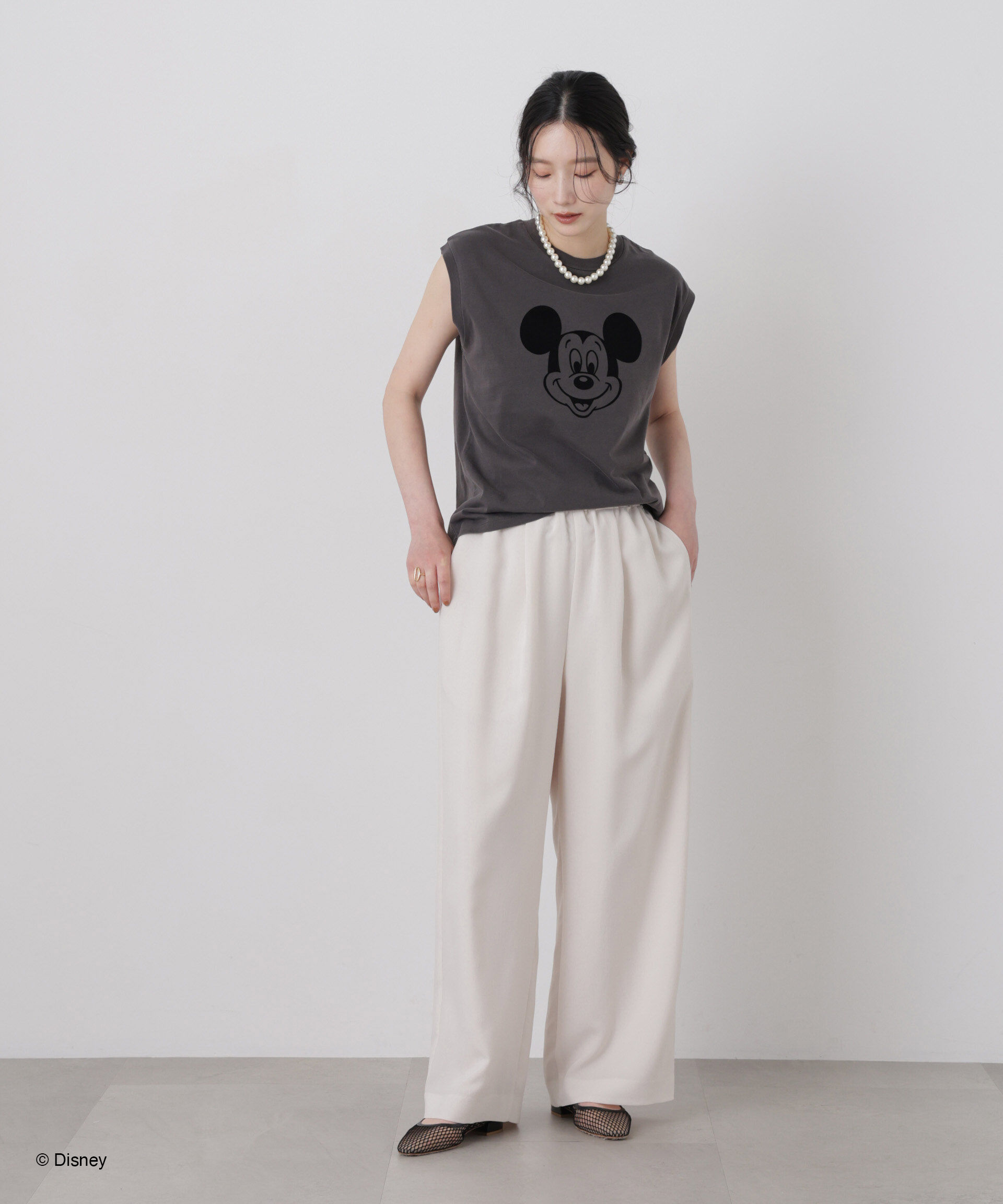 NANO universe「GOOD ROCK SPEED/ Mickey /French sleeve shirts」|Tシャツ・カットソー|