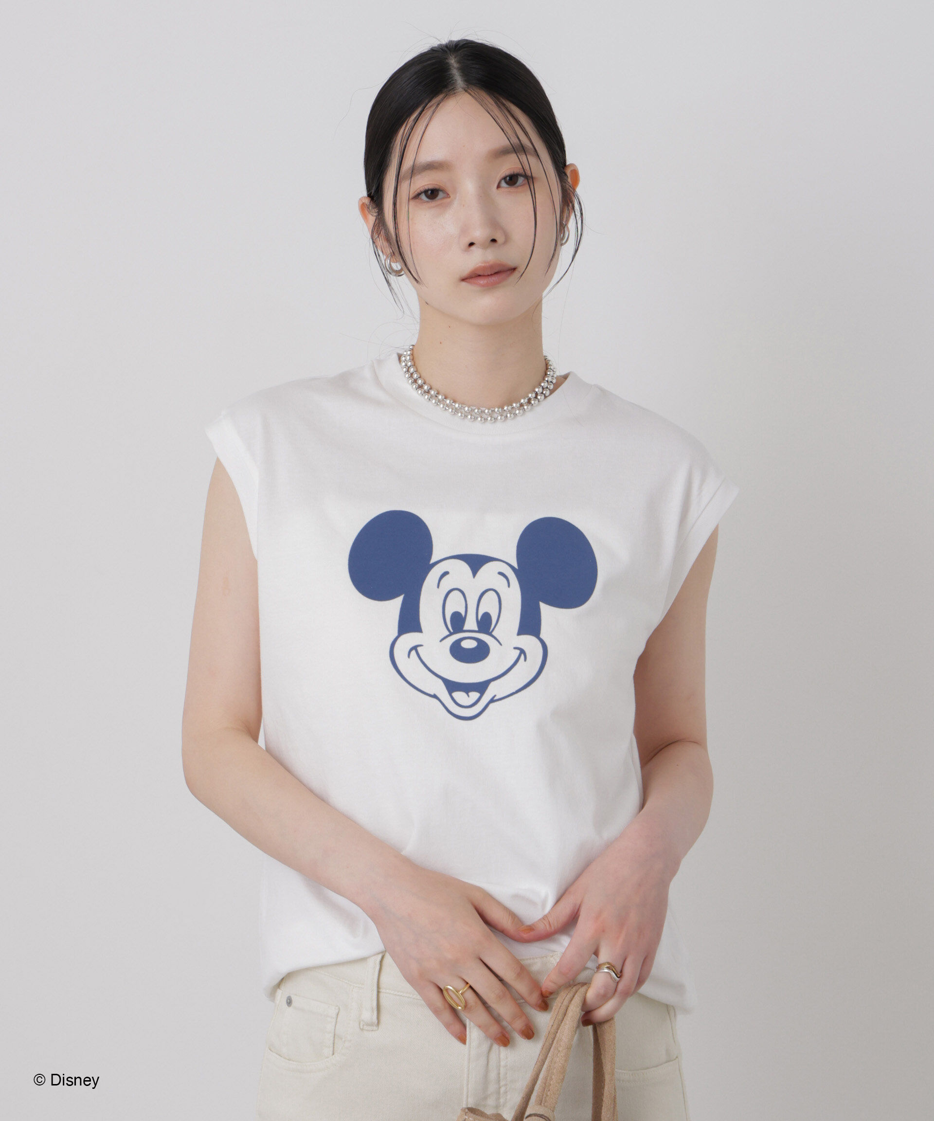 NANO universe「GOOD ROCK SPEED/ Mickey /French sleeve shirts」|Tシャツ・カットソー|