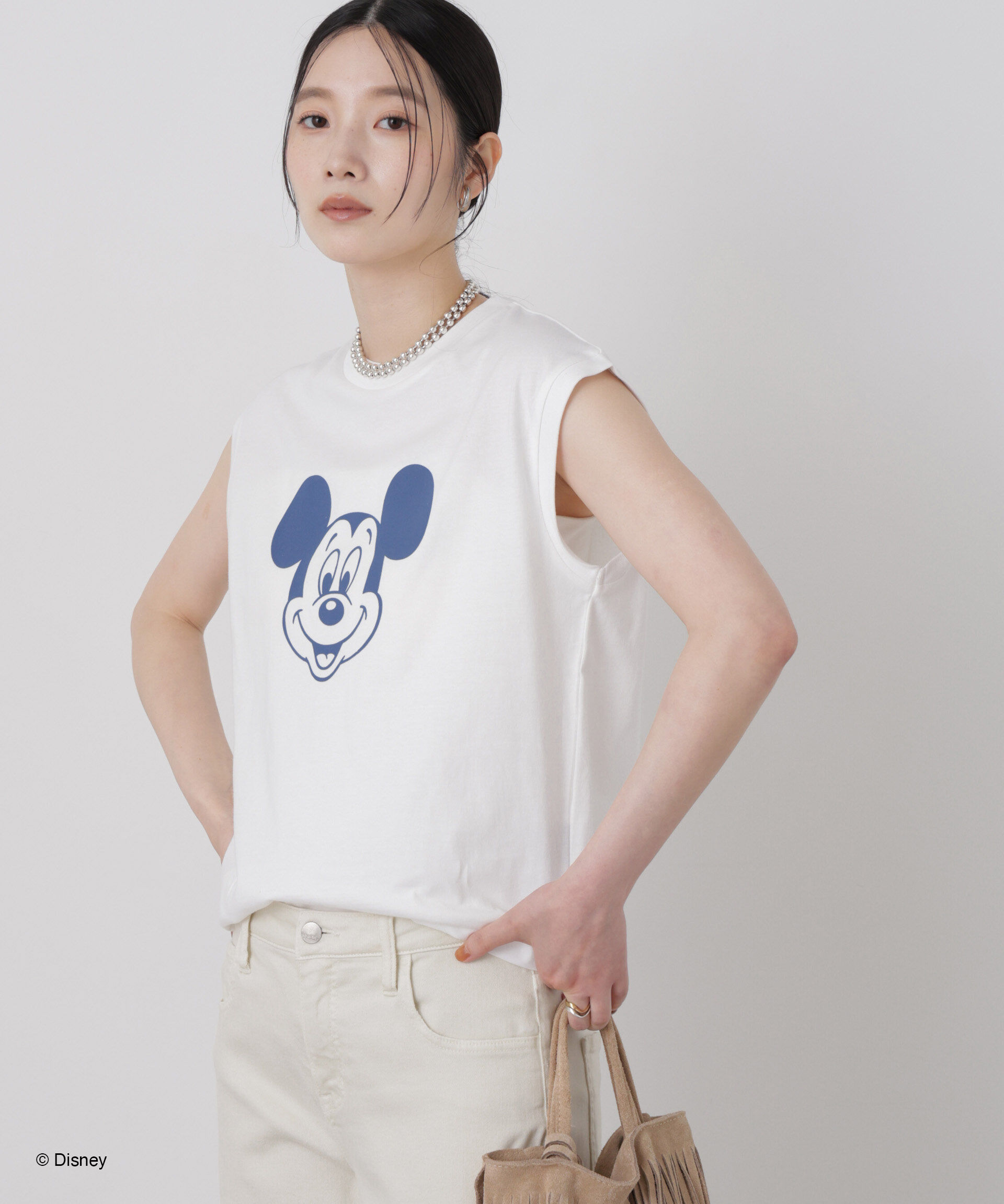NANO universe「GOOD ROCK SPEED/ Mickey /French sleeve shirts」|Tシャツ・カットソー|