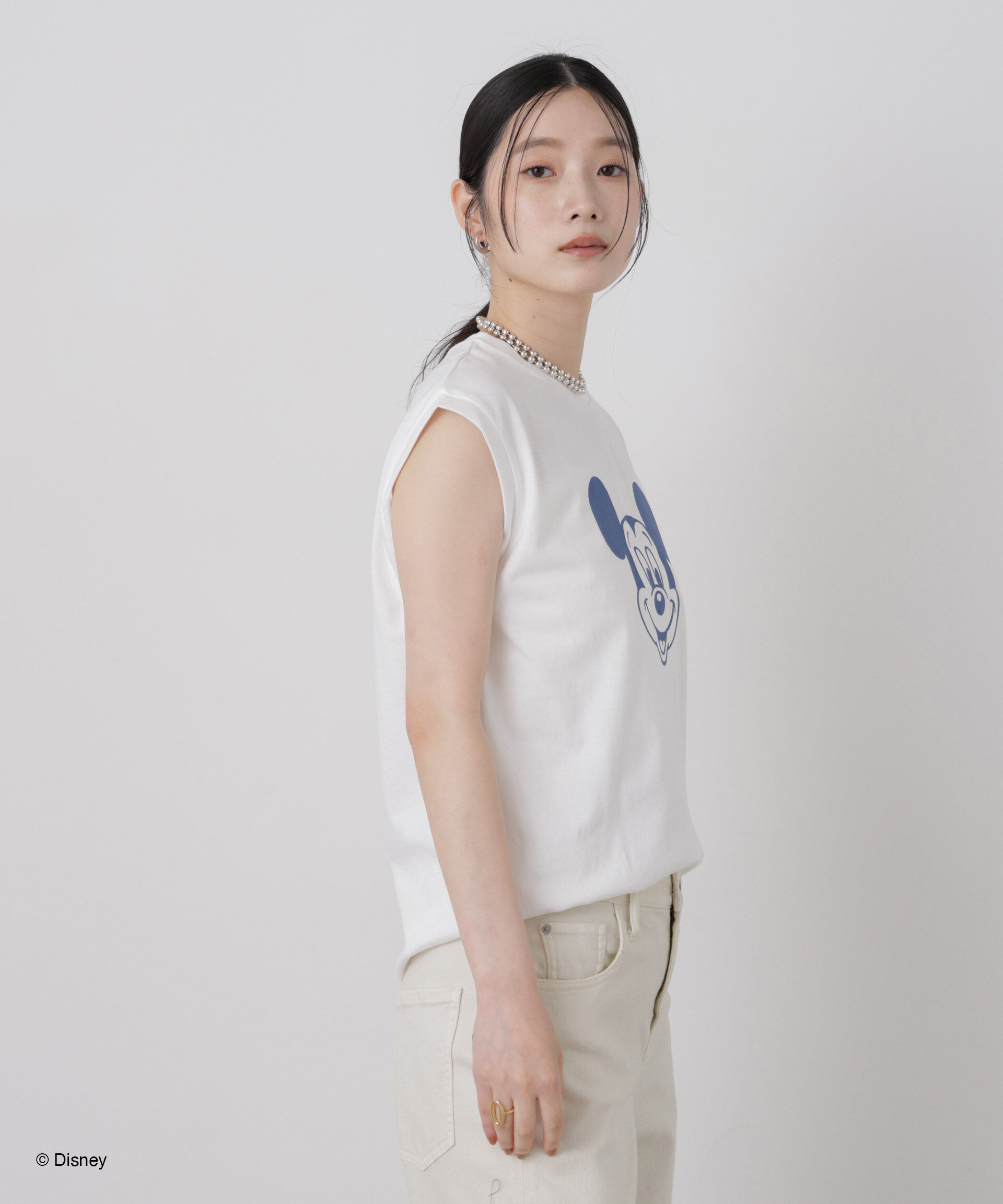 NANO universe「GOOD ROCK SPEED/ Mickey /French sleeve shirts」|Tシャツ・カットソー|