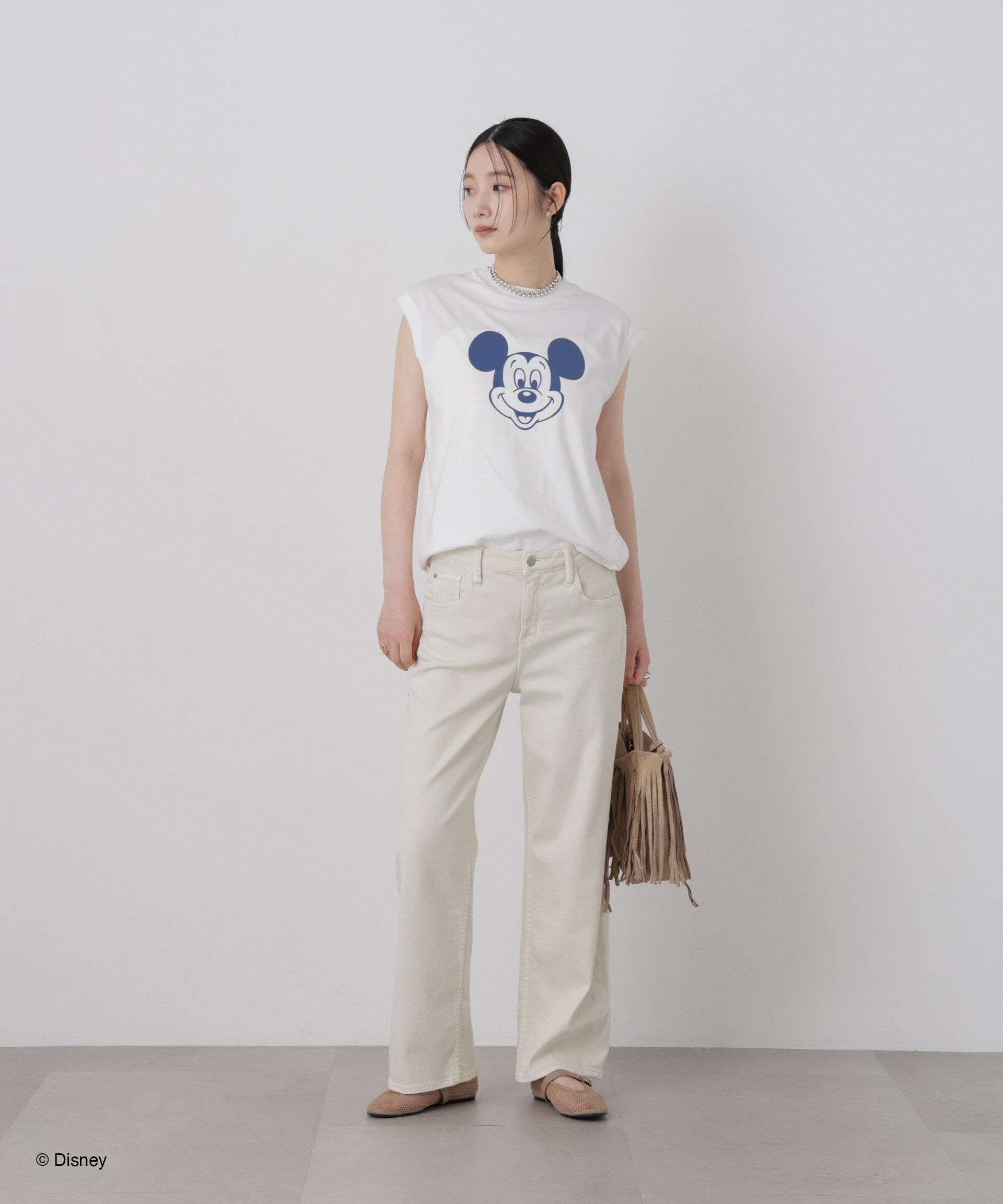 NANO universe「GOOD ROCK SPEED/ Mickey /French sleeve shirts」|Tシャツ・カットソー|