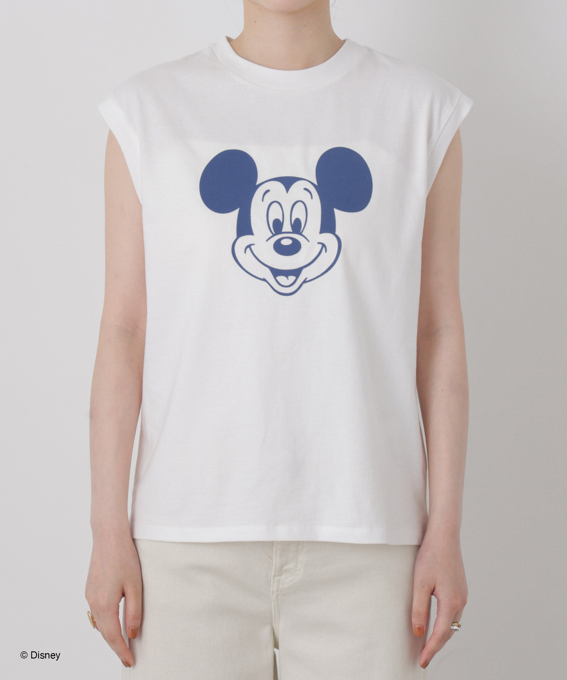 NANO universe「GOOD ROCK SPEED/ Mickey /French sleeve shirts」|Tシャツ・カットソー|