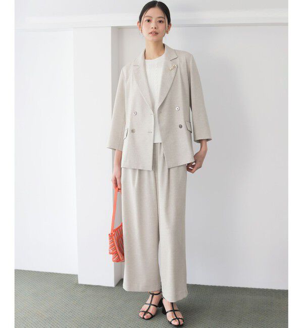 組曲「【加藤ローサさん着用】ライトリネンライクイージーワイド パンツ」|その他|