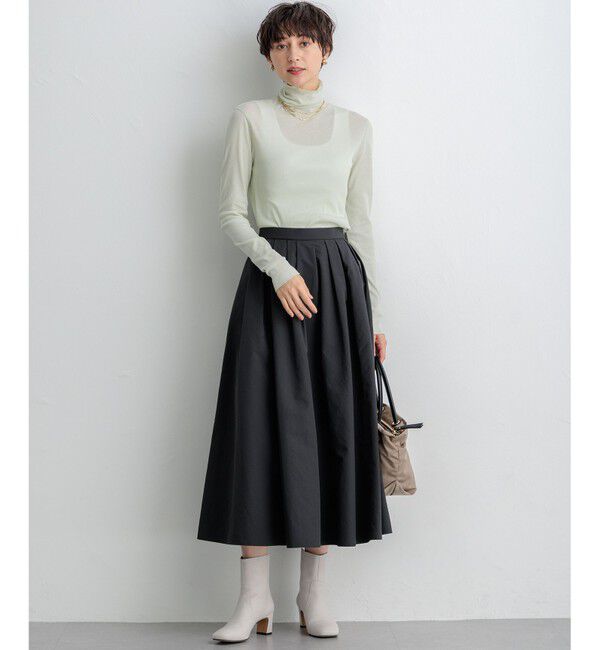 23区「【SLOW/一部店舗限定】新色追加！シアーリブロンTEE タートルネック カットソー」|Tシャツ・カットソー|
