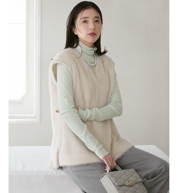 23区「【SLOW/一部店舗限定】新色追加！シアーリブロンTEE タートルネック カットソー」|Tシャツ・カットソー|