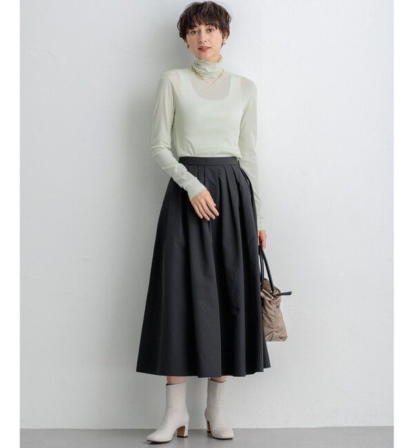 23区「【SLOW/一部店舗限定】新色追加！シアーリブロンTEE タートルネック カットソー」|Tシャツ・カットソー|