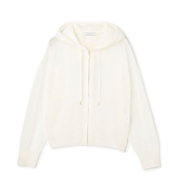 BEIGE,「SIDERITE / シアージップフーディーニット」|ニット・セーター|