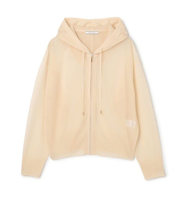 BEIGE,「SIDERITE / シアージップフーディーニット」|ニット・セーター|