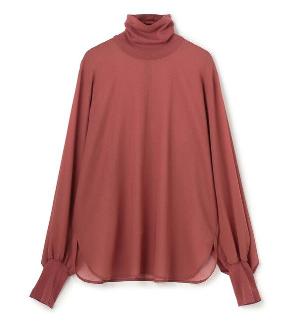 BEIGE,「MOYE / ニットドッキング ロングスリーブブラウス」|シャツ・ブラウス|