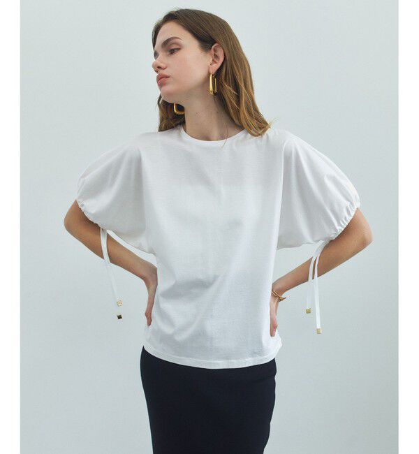 BEIGE,「HOPE / ボリュームスリーブドロストトップス」|Tシャツ・カットソー|Off White