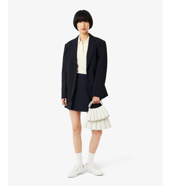 LACOSTE「テニスプリーツ鹿の子地スカート」|スカート|