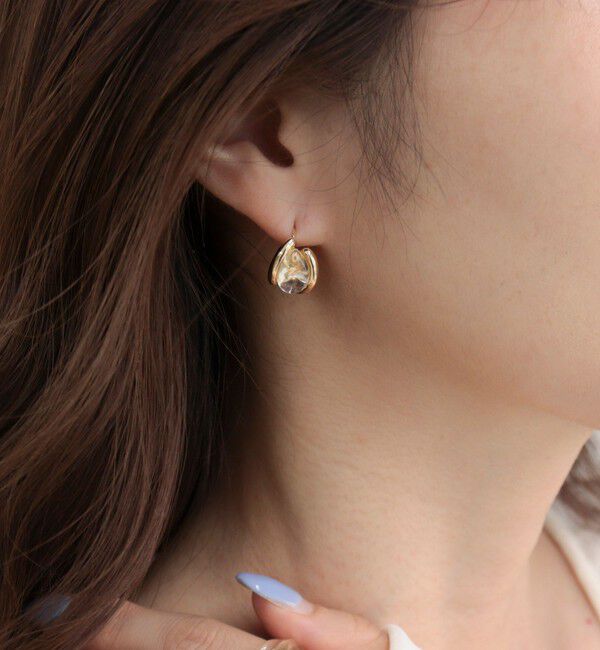 fredy emue「クリアストーンワンタッチピアス」|ピアス|クリア
