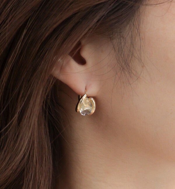 fredy emue「クリアストーンワンタッチピアス」|ピアス|