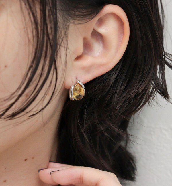 fredy emue「クリアストーンワンタッチピアス」|ピアス|