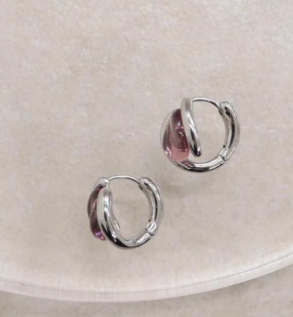 fredy emue「クリアストーンワンタッチピアス」|ピアス|