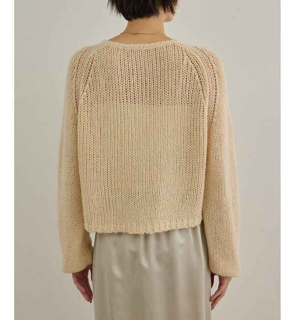 SALON adam et rope'「COTTON/YAC ラメ2WAYクロップドニットカーディガン」|カーディガン|