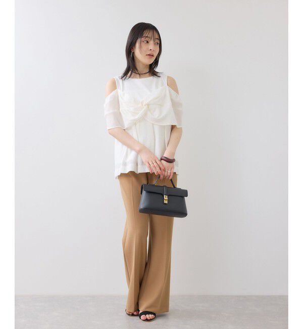 VIS「フロントリボンドッキングトップス/2WAY」|Tシャツ・カットソー|