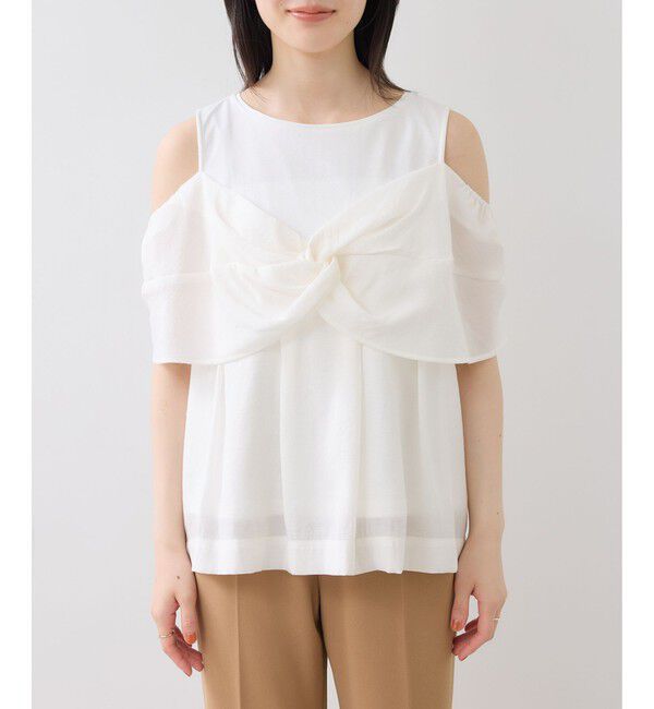 VIS「フロントリボンドッキングトップス/2WAY」|Tシャツ・カットソー|