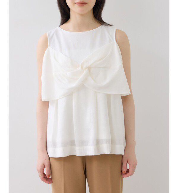 VIS「フロントリボンドッキングトップス/2WAY」|Tシャツ・カットソー|