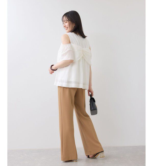 VIS「フロントリボンドッキングトップス/2WAY」|Tシャツ・カットソー|