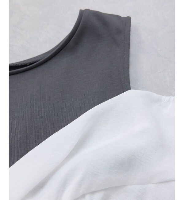 VIS「フロントリボンドッキングトップス/2WAY」|Tシャツ・カットソー|