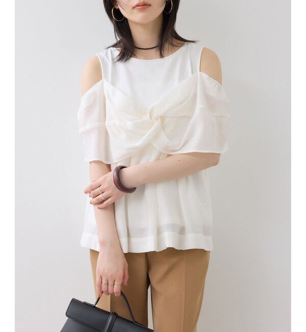 VIS「フロントリボンドッキングトップス/2WAY」|Tシャツ・カットソー|