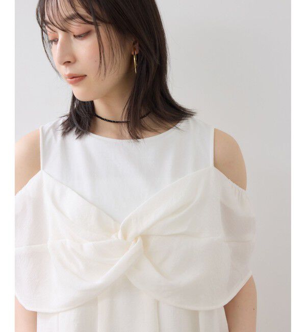 VIS「フロントリボンドッキングトップス/2WAY」|Tシャツ・カットソー|