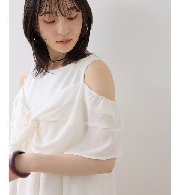 VIS「フロントリボンドッキングトップス/2WAY」|Tシャツ・カットソー|